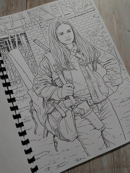 The Walking Dead inspired colouring book