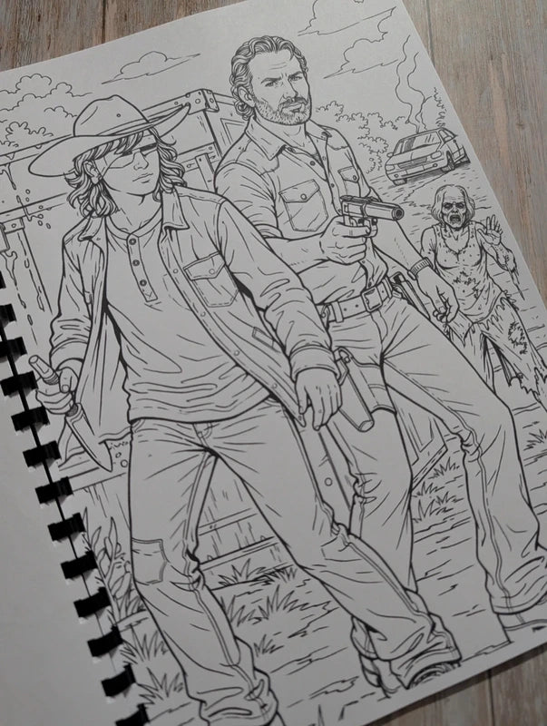 The Walking Dead inspired colouring book