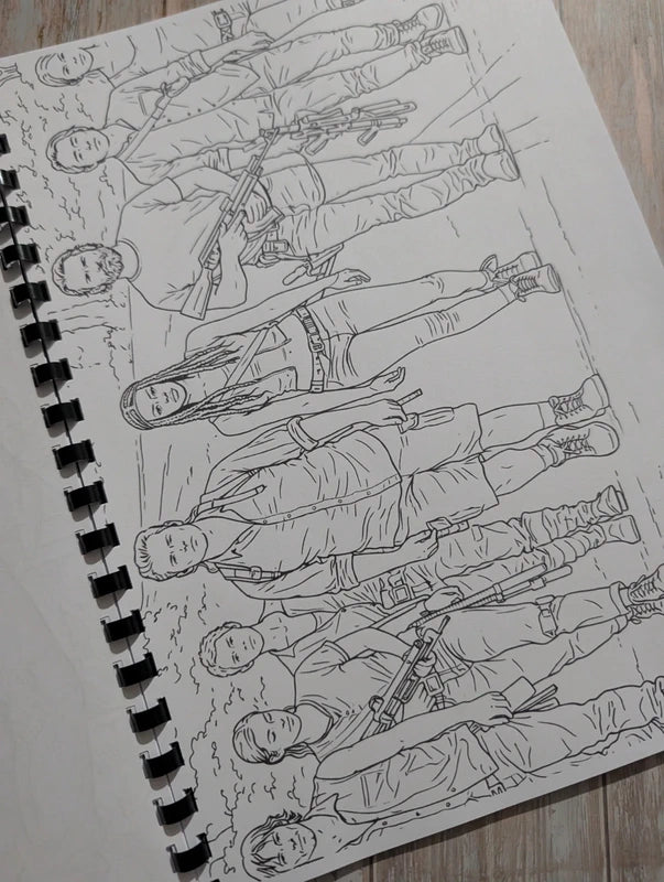 The Walking Dead inspired colouring book