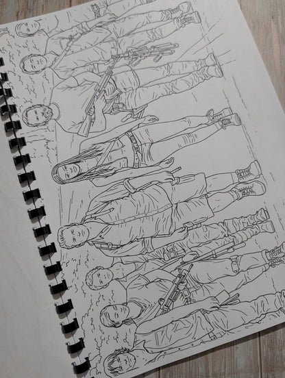The Walking Dead inspired colouring book