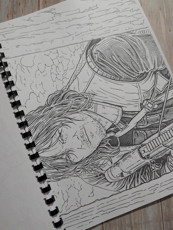The Walking Dead inspired colouring book