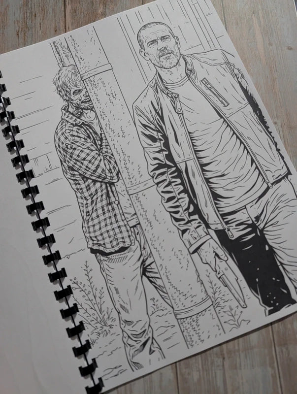 The Walking Dead inspired colouring book