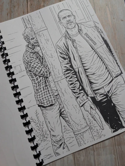 The Walking Dead inspired colouring book