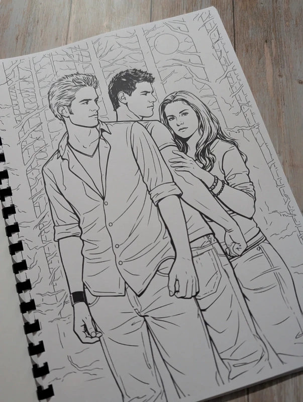 Twilight inspired colouring book