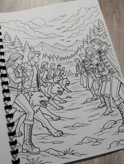Twilight inspired colouring book