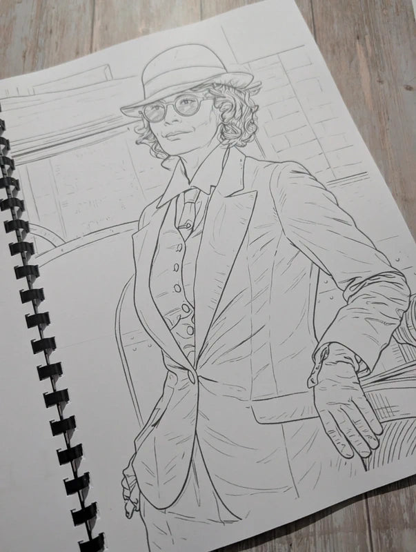 Peaky Blinders inspired colouring book