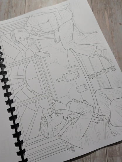 Peaky Blinders inspired colouring book