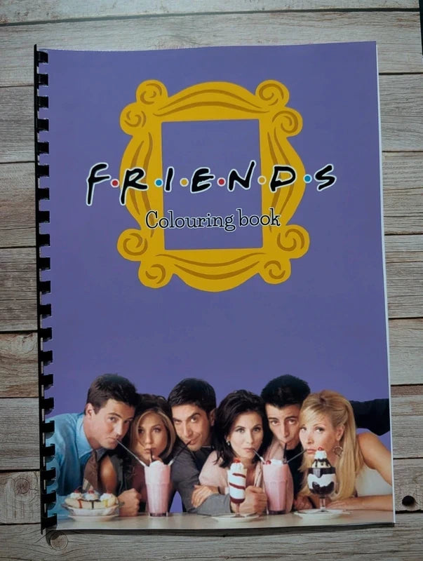 Friends inspired colouring book