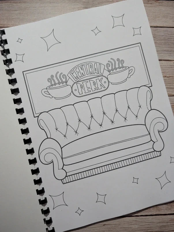 Friends inspired colouring book