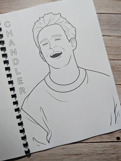 Friends inspired colouring book