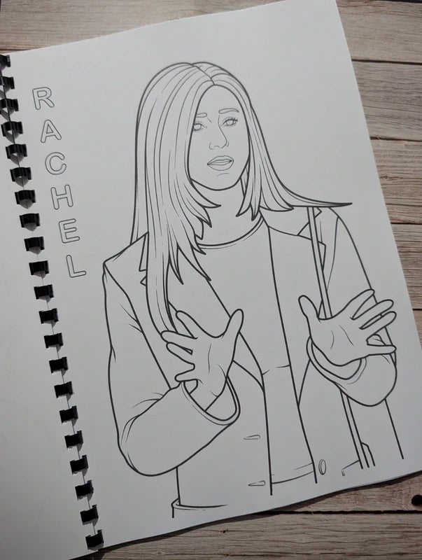 Friends inspired colouring book