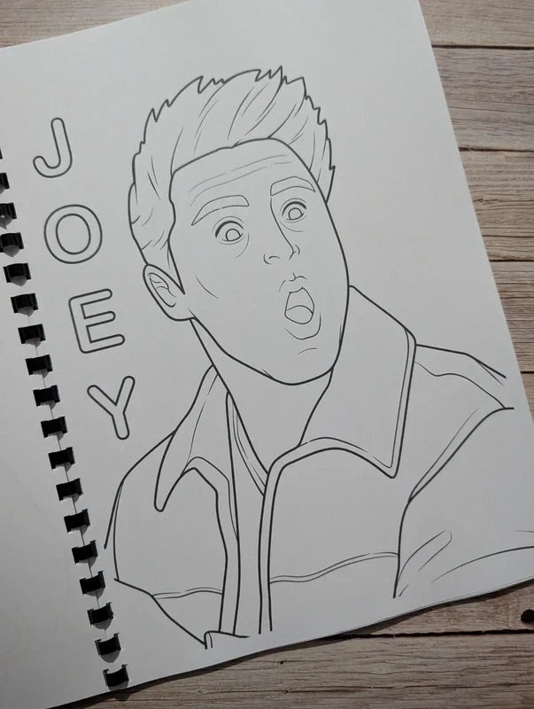Friends inspired colouring book