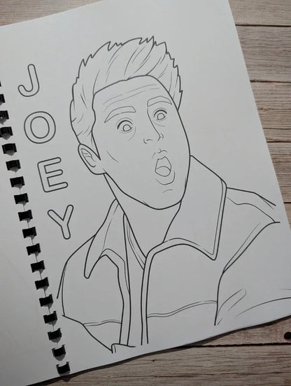Friends inspired colouring book