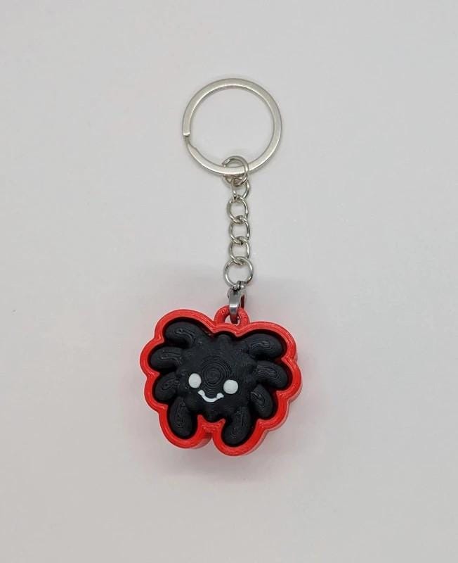 Spider Clicker Fidget – Spooky Cute 3D Printed Keychain Toy