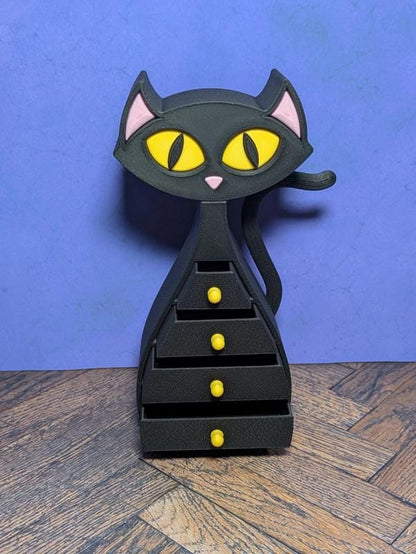 Mini Cat Drawers: 3D Printed Kawaii Trinket & Jewelry Storage