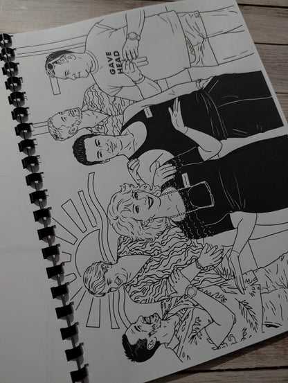Benidorm inspired colouring book