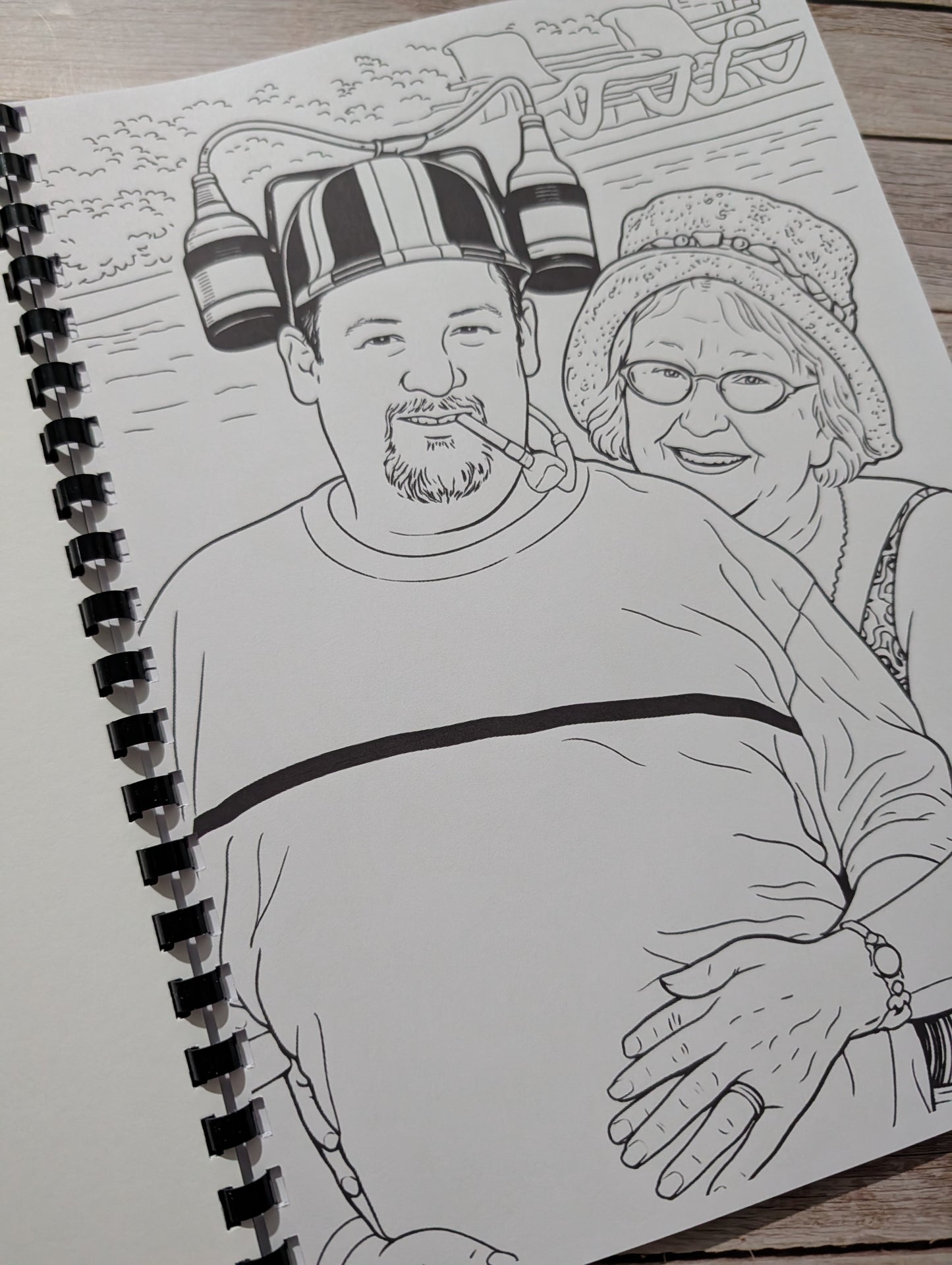 Benidorm inspired colouring book
