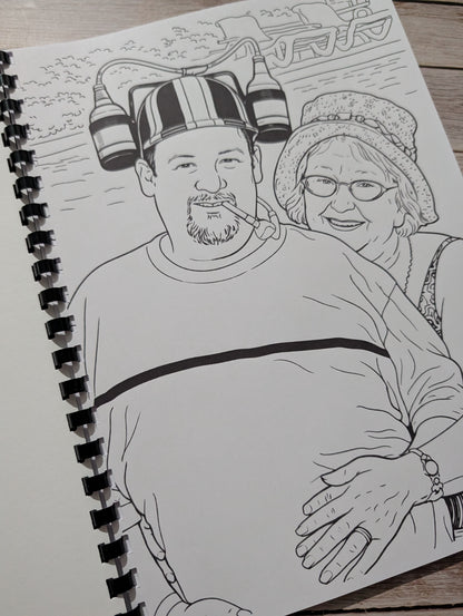 Benidorm inspired colouring book