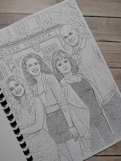 EastEnders inspired colouring book