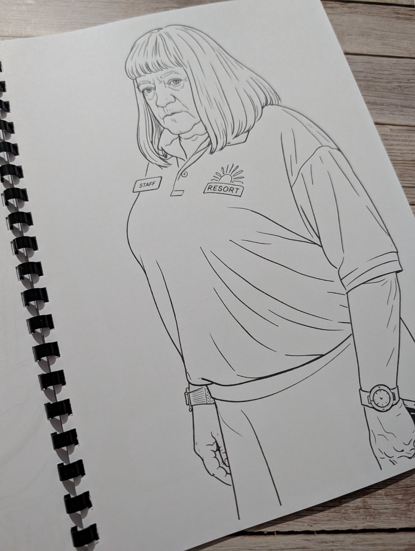 Benidorm inspired colouring book