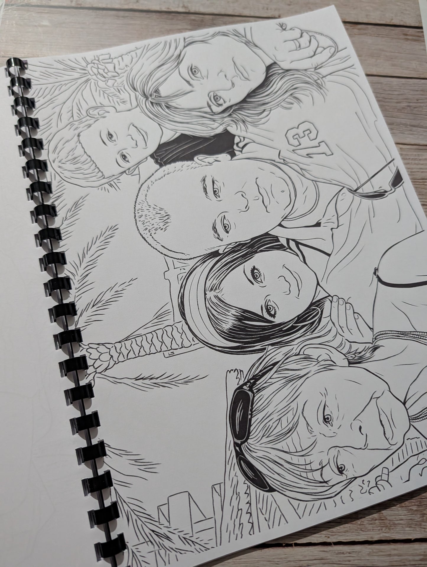 Benidorm inspired colouring book