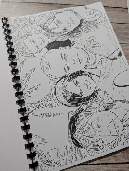 Benidorm inspired colouring book