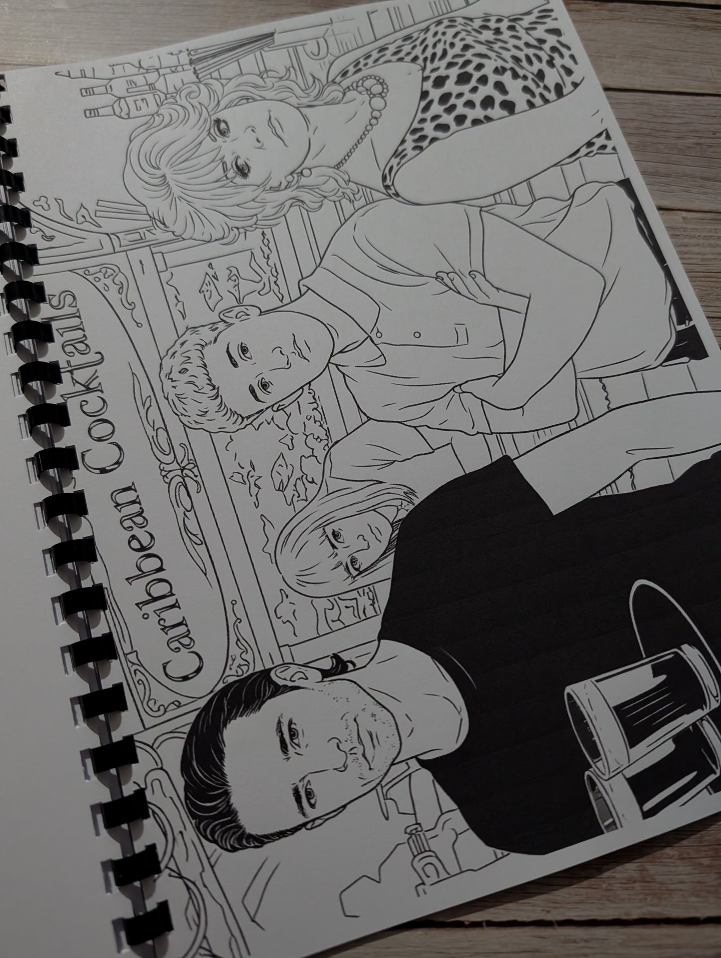 Benidorm inspired colouring book