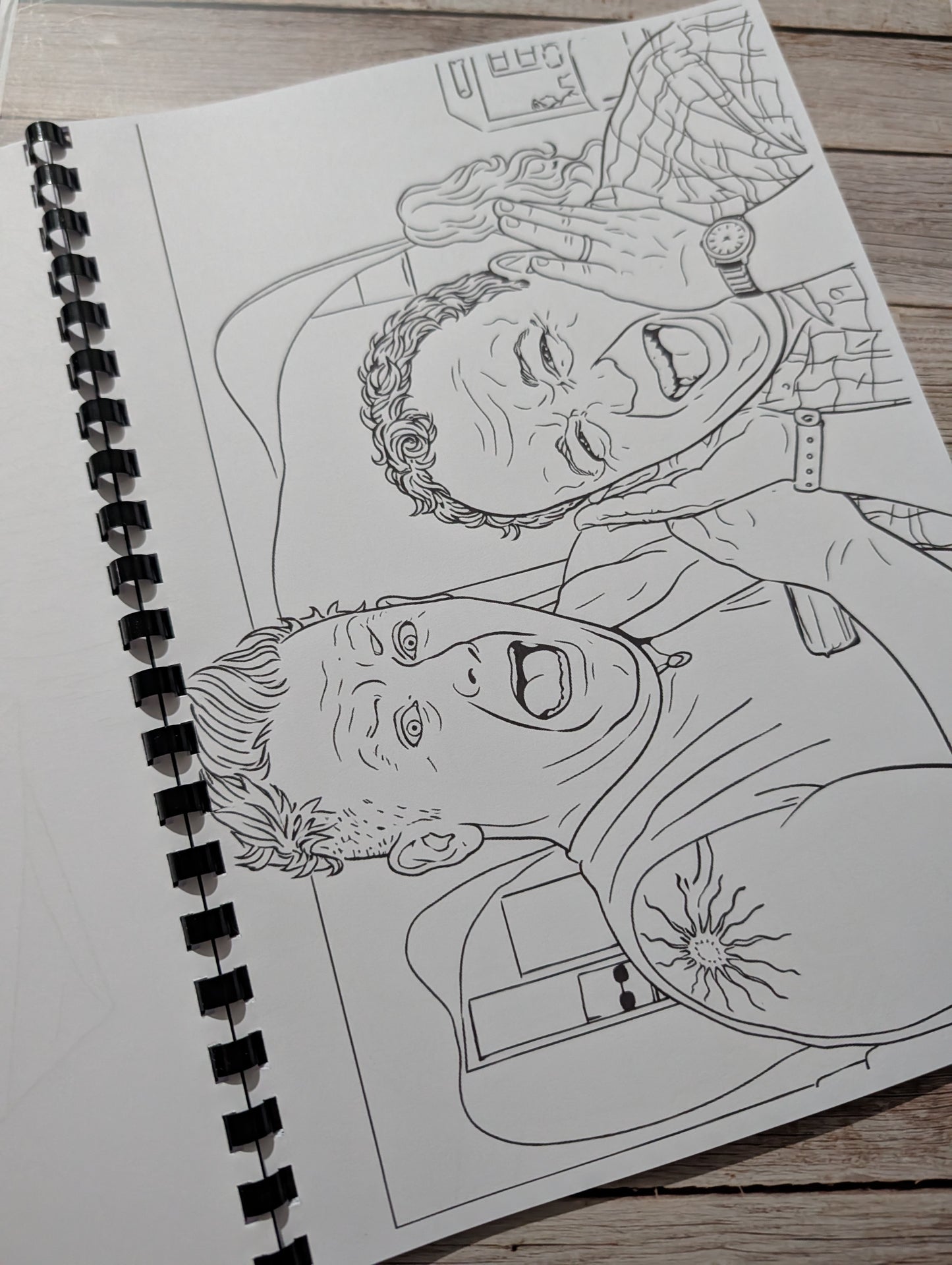 Benidorm inspired colouring book